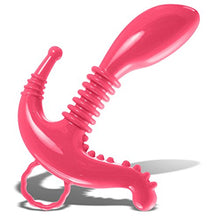 Load image into Gallery viewer, LeLuv Prostate Massager Perineum Stimulation Curved Triple Probe Pink
