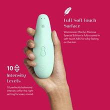 Load image into Gallery viewer, Womanizer x Marilyn Monroe Special Edition Pleasure Air Toy, Clitoral Suction Vibrator, Clitoral Stimulator, Clit Sucking Toy, Waterproof, Rechargeable - Mint
