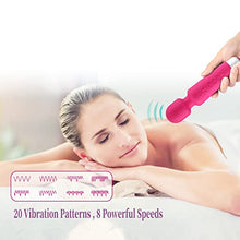 Load image into Gallery viewer, FORESTLANG Rechargeable Personal Massager - 20 Patterns &amp; 8 Speeds, Vibrator for Her Pleasure, Quiet &amp; Small Vibrator(Pink)
