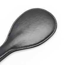 Load image into Gallery viewer, Leather Spanking Hand Slapper Wide Paddle With Satin Eye Mask Role Game Play
