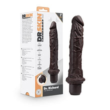 Load image into Gallery viewer, Dr. Skin - 9 Inch Silicone Vibrating Dildo - Flexible Shaft Flexishaft - 10 Powerful Vibration Functions - IPX7 Waterproof - Ultrasilk Satin Smooth - Realistic Vibrator Sex Toy for Him Her Couples
