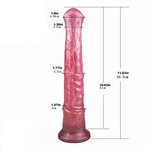 Load image into Gallery viewer, 11 Inch Large Horse Dildo Horse Anal Plug Slim Tall Dildo Flexible Rubber Dildo Adult Sex Toy for Woman Female
