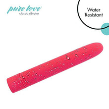 Load image into Gallery viewer, pure love 7&quot; Classic Vibrator, 1 Button, 10 Functions, Water-Resistant, PowerBullet Motor, Adult Sex Toy, Pink Color
