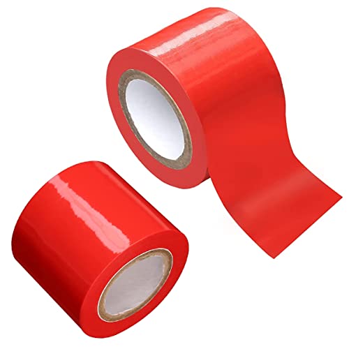 AKStore Fetish SM Adult Toy Sex Restraint Bondage Tape Static Electrostatic Tape (2 PCS-Red)