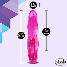 Load image into Gallery viewer, Blush Naturally Yours Bloom - Small 6.75 Inch Soft Vibrator - Flexishaft 2.0 Bendable to Conform to Your Body - IPX7 Waterproof - Petite 1.5&quot; Width Sex Toy for Women - Clear Pink
