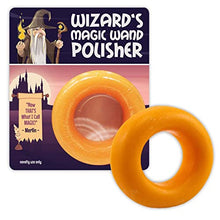 Load image into Gallery viewer, GearsOut Wizards Magic Wand Polisher Halloween Novelty Soap for Men Holiday Bath Gift for Husband Boyfriend Yellow Ring Soap Wash for Men Magick Humor Witchy Gifts for Guys
