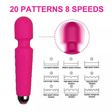 Load image into Gallery viewer, Geekin Around LLC Presents Rechargeable Vibrator - 20 Patterns &amp; 8 Speeds - G-Spot Vibrator Clit, Sex Toys, Vibrator for Women Pleasure, Quiet &amp; Small Vibrator, Dildo, Personal Wand Massager, (Black)
