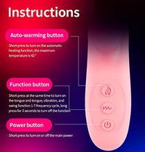 Load image into Gallery viewer, G Spot Vibrator Stimulator for Women Toy Rose Sucking Telescopic Sucker Vibrating Swing stimulating pleasurable Heat Toys Silicone Training Independent Sex Vibration Modes Anal
