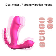 Load image into Gallery viewer, Sex Tounge Vibrator for Licking and Sucking with Dildo for Women Rose clitoralis Vibrator with 7 Modes
