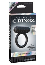 Load image into Gallery viewer, Pipedream Fantasy C-Ringz The Wingman Dildo, Black, 1 Pound
