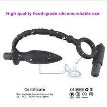 Load image into Gallery viewer, ERUN Anal Vibrator with Thick Penis Ring Cock Ring Anal 10 Vibrator Strong Vibration Medical Silicone Double Prostate Massager with Cock Ring Adult Male Sex Toys for Men
