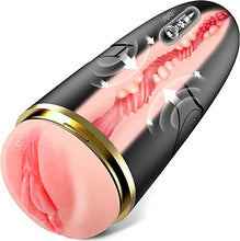 Load image into Gallery viewer, Male Masturbator Men Sex Toys - Adult Sex Toy Male Masturbators with Sucking &amp; Vibrating Modes, 3D Realistic Textured Sleeve Mens Sex Toy Male Stroker, Electric Pocket Pussy for Men Man Masturbation
