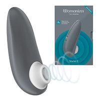 Womanizer Starlet 3 Clitoral Sucking Vibrator Clitoral Stimulator for Women Sex Toy for Her with 6 Intensity Levels Waterproof USB Rechargeable, Gray
