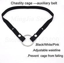 Load image into Gallery viewer, LLPP Underwear Male Chastity Device Elastic Band Accessories,Cock Cage Auxiliary Belt Adjustable Rope,Penis Rings,Sex Toys for Men, Black
