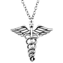 Load image into Gallery viewer, TARAKI Caduceus Necklace, Medical Symbol necklace Caduceus Medical Jewelry-Medical Gift for Doctor
