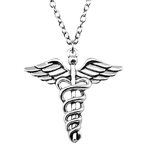TARAKI Caduceus Necklace, Medical Symbol necklace Caduceus Medical Jewelry-Medical Gift for Doctor