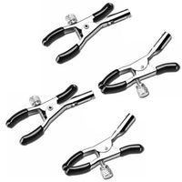 4pc Make Your Own Metal Nipple Clamps Clips Bondage Fetish Flirt Sex for Women