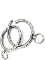 MMWMJWMB BDSM Bondage Kit Anklet Cuffs/Collar/Handcuffs with Removable Ring - Round Stainless Steel Fetish Slave Restraints Tools for Adult-FemaleHandcuffs