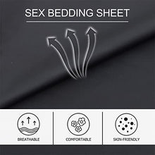 Load image into Gallery viewer, Healifty 4pcs Vinyl Game Flirting for Protector Oil Mattress PVC Black Table Cover Couple Paper Woven Games Adult Adults Bedding Massaging Couples Non- Bed
