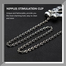 Load image into Gallery viewer, SOIMISS Non Piercing Nipple Ring Metal Nipple Clamps with Bells Fake Nipple Rings Clip On Nipplerings with Chains BDMS SM Flirting for Adults Lovers Couples
