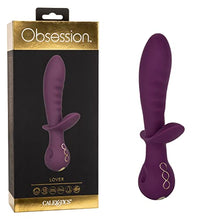 Load image into Gallery viewer, CalExotics Obsession Lover Vibrator  Premium Rechargeable Silicone Rabbit Massager Sex Toy for Women - Purple
