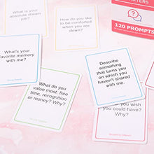 Load image into Gallery viewer, 120 Couples Conversation Cards - Enjoy Better Relationships and Deeper Intimacy - Dating Card Game for Adults - Fun Couples Game for Date Night, Valentine Card Games for Couples
