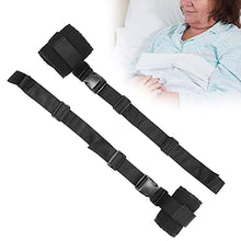 Load image into Gallery viewer, Control Limb Holders, One Pair Black Bed Restraints Straps Breathable Reusable Spongy Fabric for Hands for Foots
