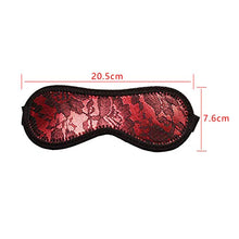 Load image into Gallery viewer, PRETYZOOM 1 Set Bed Restraint Toy SM Bondage Handcuffs Whip Eye Mask Couples Sex Play Games for Sex Cosplay Sex Stimulators Couple Pleasure Toy (Black Red)
