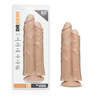 Blush Dr. Skin Dr. Double Stuffed Realistic Double Dildo, Sex Toy for Women, Sex Toy for Adults, Vanilla