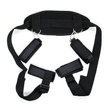 Load image into Gallery viewer, JKYYDS SM Bondage Strap Ankle Cuff Erotic Sexy Lingerie Bondage Bondage Sex Toys Female Couple Adult SM Set (Color : Black SMball)
