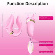 Load image into Gallery viewer, LEAIWORLD Remote Controlled Invisible Wearable Fox Vibrator, Sex Toys for Clitoral Stimulation, Stimulator with 9 Vibration Patterns, Waterproof Dummy Vibrator for Women or Couples
