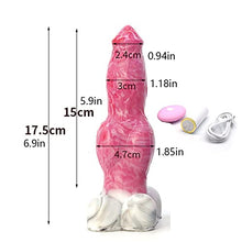 Load image into Gallery viewer, Realistic Vibrator Squirting Dog Dildo 10 Vibration Modes 6.9 Inches Silicone Vibrating Dildos Big Knot Dildo Vibrator with Wireless Remote Control Adult Sex Toy for Women
