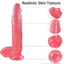 Load image into Gallery viewer, Realistic Large Dildo Clear Jelly Dildo 12 Inch Crystal Big Dildo with Strong Suction Cup, Adult Sex Toy for Women
