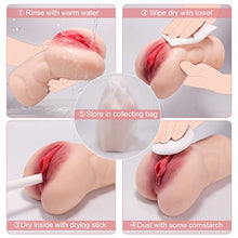 Load image into Gallery viewer, Realistic Male Masturbator Pocket Pussy Stroker for Men Masturbation, 2 in 1 Easy Grip Male Stroker Lifelike Adult Sex Toy Portable Penis Sucking Toy Closed End
