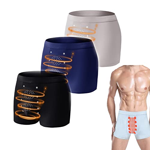 Long Lasting Man Tomarine Male Slimming Underwear for Men, Tomarine Male Growth & Hardening Delay Underwear for Obese Men (L,3pcs B)