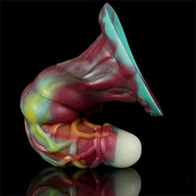 Load image into Gallery viewer, Realistic Alien Luminous Dildo, Mixed-Color Flexible Liquid Silicone Dildo with Strong Suction Cup G-Spot Toys Big Knot Thick Adult Sex Toy for Women
