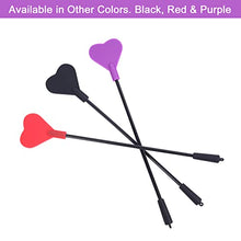 Load image into Gallery viewer, VENESUN 14inch Skip a Beat Silicone Heart Riding Crop, Spanking Crops with Heart Slapper for Adults, Purple
