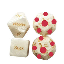 Load image into Gallery viewer, KESYOO 4pcs Sex Dice Games for Couples Romantic Role Playing Dice for Him and Her Party Dice Game Novelty Toy for Hen Party
