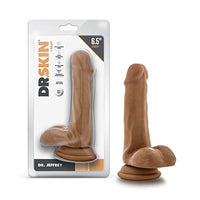 Blush Dr. Skin Realistic 6.5 Inch Long 1.25 Inch Thick Dildo with Suction Cup Base & Balls Realistic Dildo Soft Real Feel Female Sex Toy Dildo for Beginners Women Men Couples Adult Sex Toy