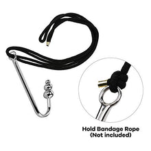 Load image into Gallery viewer, Chrontier Anal Anus Butt Hook Fetish Bondage Hook Sex Toy Solid Stainless Steel Ball Beaded End for BDSM Dominant Rope Game Anal Plug Hook Men Women Unisex (Triple Bead)
