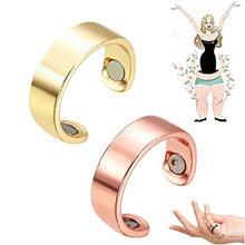 Load image into Gallery viewer, HEALTHGO Blood Pressure Regulator Ring, Healthgo Blood Pressure Ring, Adjustable Blood Pressure Regulator Ring for Women Men (Gold+Rose Gold)
