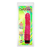 Jelly Caribbean Vibrator #6 - Rough Rider with Free Bottle of Adult Toy Cleaner