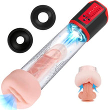 Load image into Gallery viewer, Automatic Sucking Penis Pump Men&#39;s Sex Toys, 5 Speed Electric Penis Enlarger Cock Pump Dick Pump with Vagina Sleeve Male Masturbator Penis Extender Pussy Pump Sex Machine Couple Adult Sex Toys for Men
