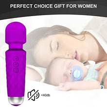 Load image into Gallery viewer, Aroprank Vibrating Massager for Adults, Personal Massager for Women, More Than 20 Frequencies and 8 Modes, Integrated Waterproof Design Suitable for Any Scenario,Purple(6 * 1.5 INCH)
