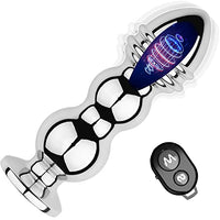 Lock Love Vibrating Anal Plug, Stainless Steel Anal Vibrator with 10 Vibration Modes, Anal Sex Toys Vibrating Butt Plug, Butt Plugs Prostate Massagers, Anal Toy Sexual Adult Sex Toys & Games (Excited)