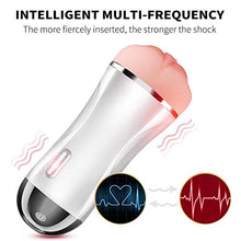 Load image into Gallery viewer, Electric Toys Men Quiet Automatic Silicone Waterproof Masturbator Masturbation USB Rechargable Male 3D Realistic Charging Training Full Wrapping Suction Modes Telescopic
