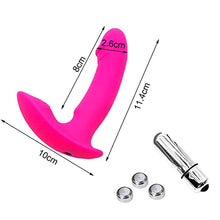 Load image into Gallery viewer, ERUN Silicone Vibrating Anal Beads Butt Plug Wearable Vibrator Mimic Finger Sam Quiet Panty Vibrator 10 Vibration G Spot Vibrator, Sex Toys for Adult Women (Pink)
