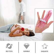 Load image into Gallery viewer, Mini Finger Vibrator G Spot Finger Sleeve Finger Covers Finger Sleeve Stimulator Massager Woman Pleaure Toys Toys (Pink)
