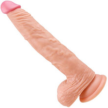 Load image into Gallery viewer, Large Realistic Lifelike Dildo with Testicles - Suction Cup Base Penis Sex Toy
