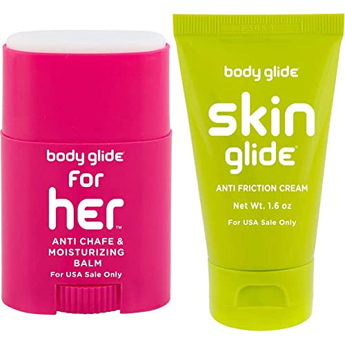 BodyGlide body glide FH8 body glide For Her Anti Chafe Balm, 0.8 oz (USA Sale Only) Skin Glide Anti-Friction Cream, 1.60oz (USA Sale Only)